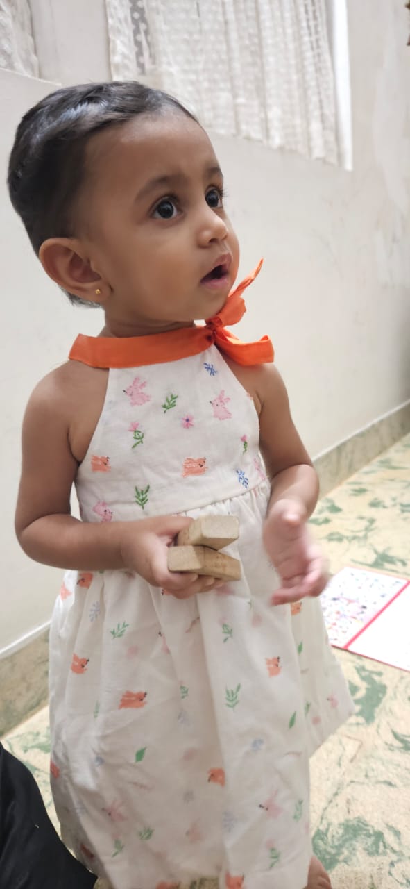 Halter neck cotton frock