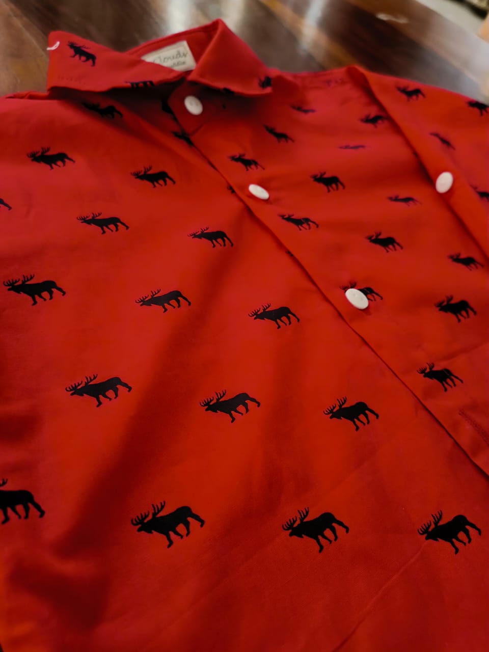 Christmas Edit (Short sleeved/ long sleeved Red Christmas reindeer shirt